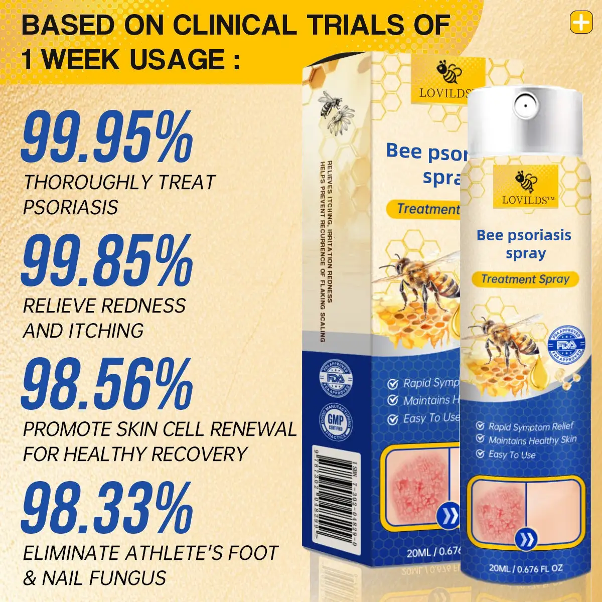 PsoriaHeal Bee Psoriasis Treatment Spray pro - Image 8