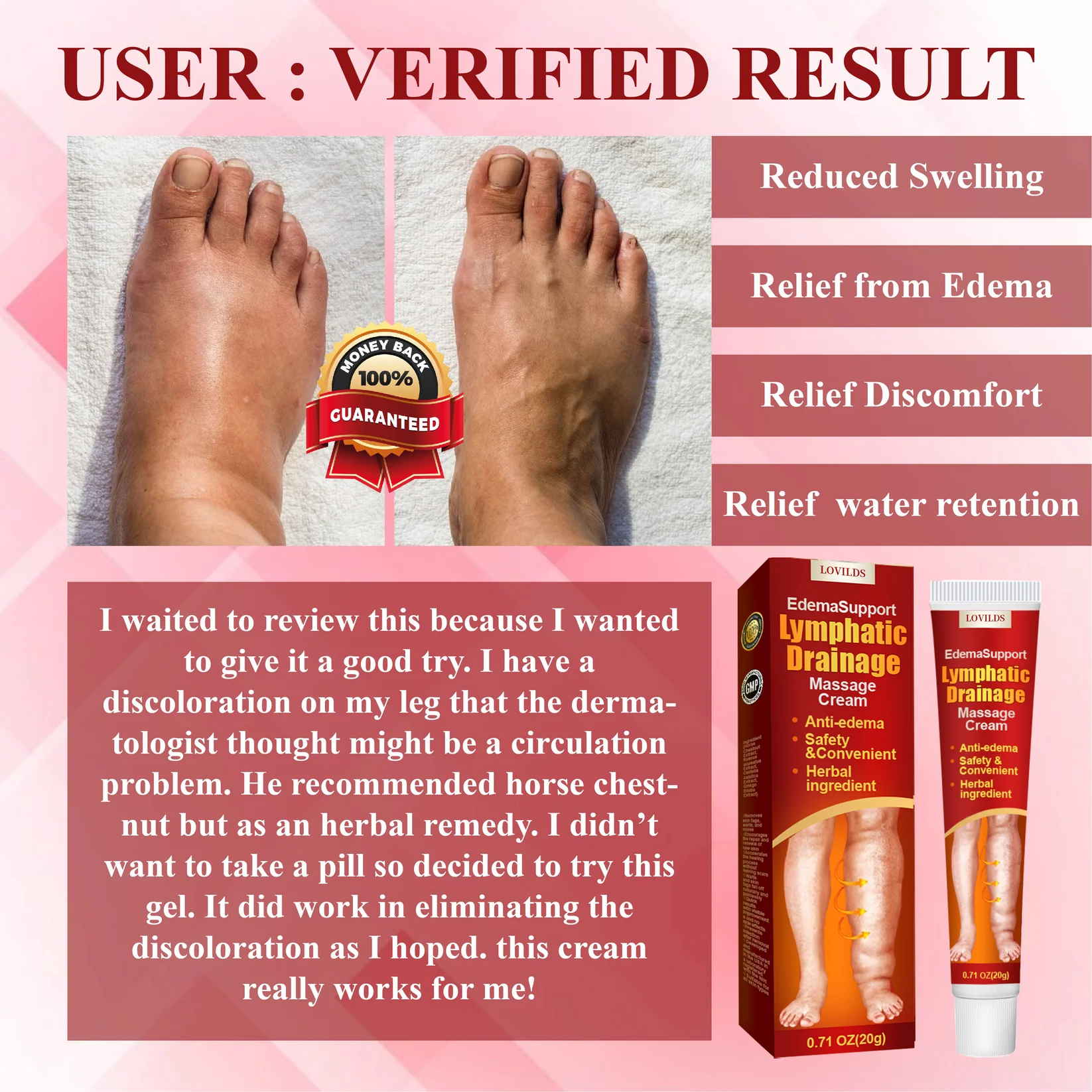EdemaSupport Lymphatic Drainage Massage Cream - Image 4
