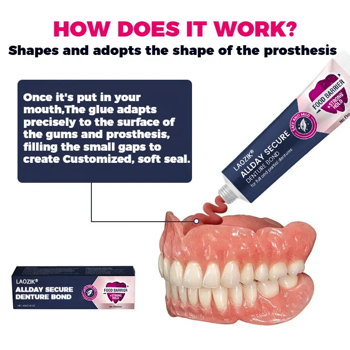 All-Day Secure Adhesive Denture Cream - Image 2