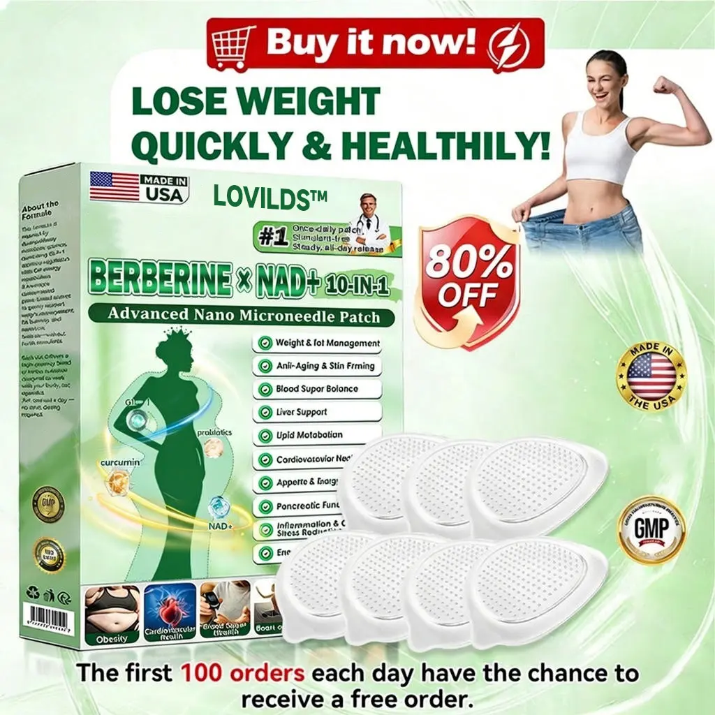 Moringa & Berberine × NAD+ 10-in-1 Nano-Microneedle Patches