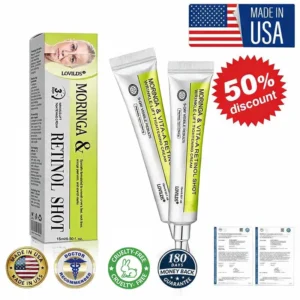 👨⚕️Made and shipped from the USA moringa & Vita-A Retinol Shot Wrinkle-Lift Tightening cream