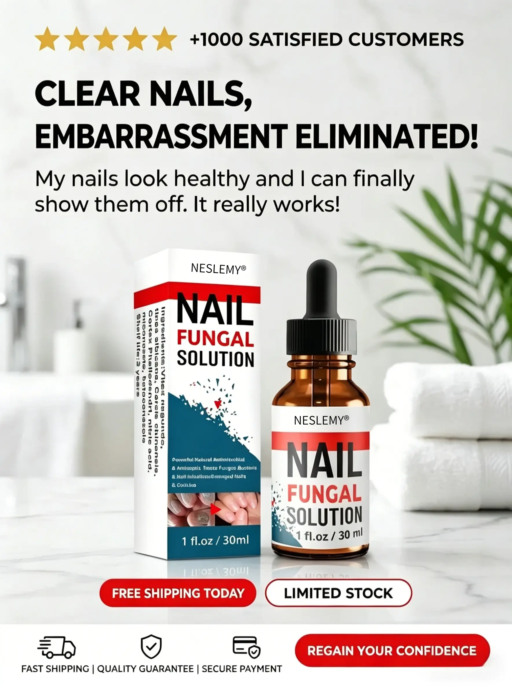 Nail Fungus – Advanced Antifungal Nail Drops (30 ml)