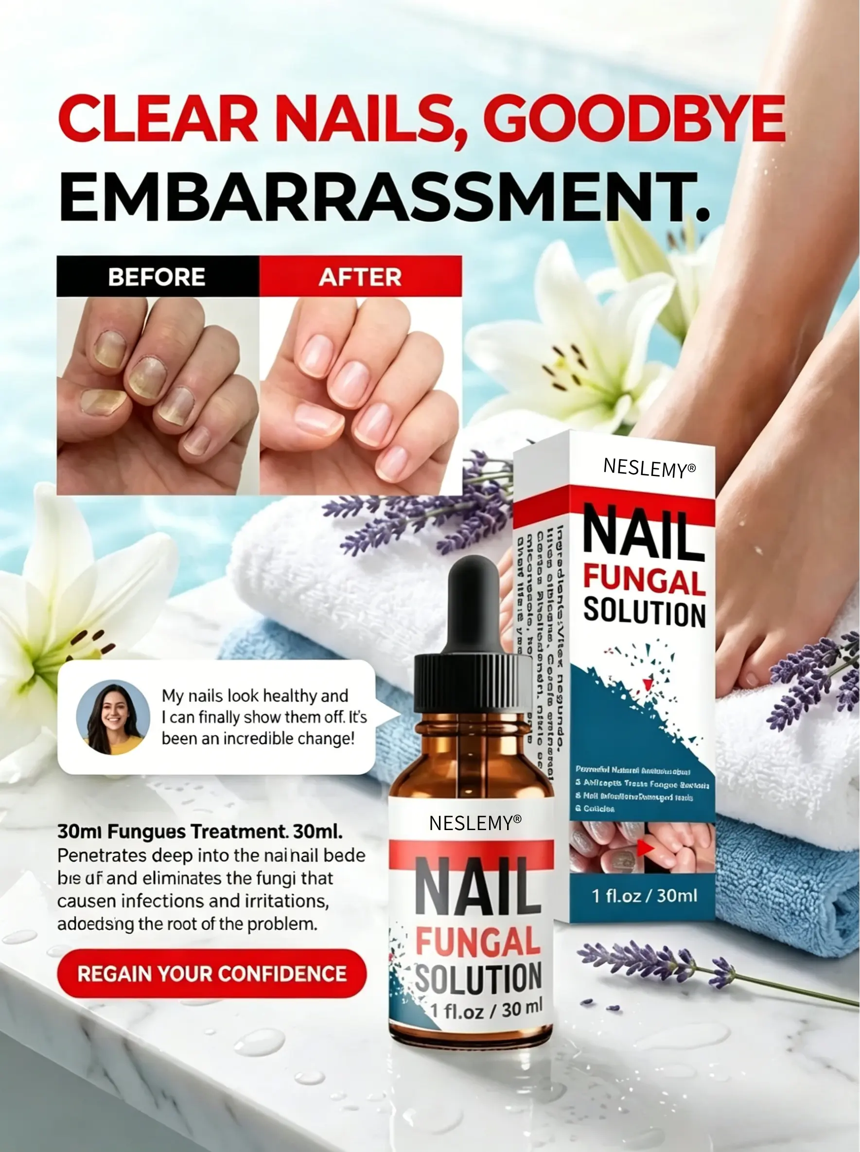 Nail Fungus – Advanced Antifungal Nail Drops (30 ml) - Image 3