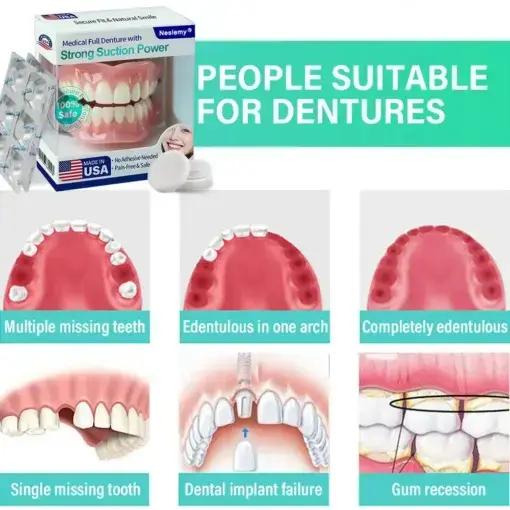 Medical Full Denture with Strong Suction - Image 8