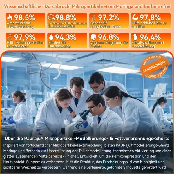 2026 NEUERSCHEINUNG 𝐌𝐨𝐫𝐢𝐧𝐠𝐚 & 𝐁𝐞𝐫𝐛𝐞𝐫𝐢𝐧 4-In-1 Mikropartikel-Formungs- & Fettverbrennungs-Shorts - Image 22