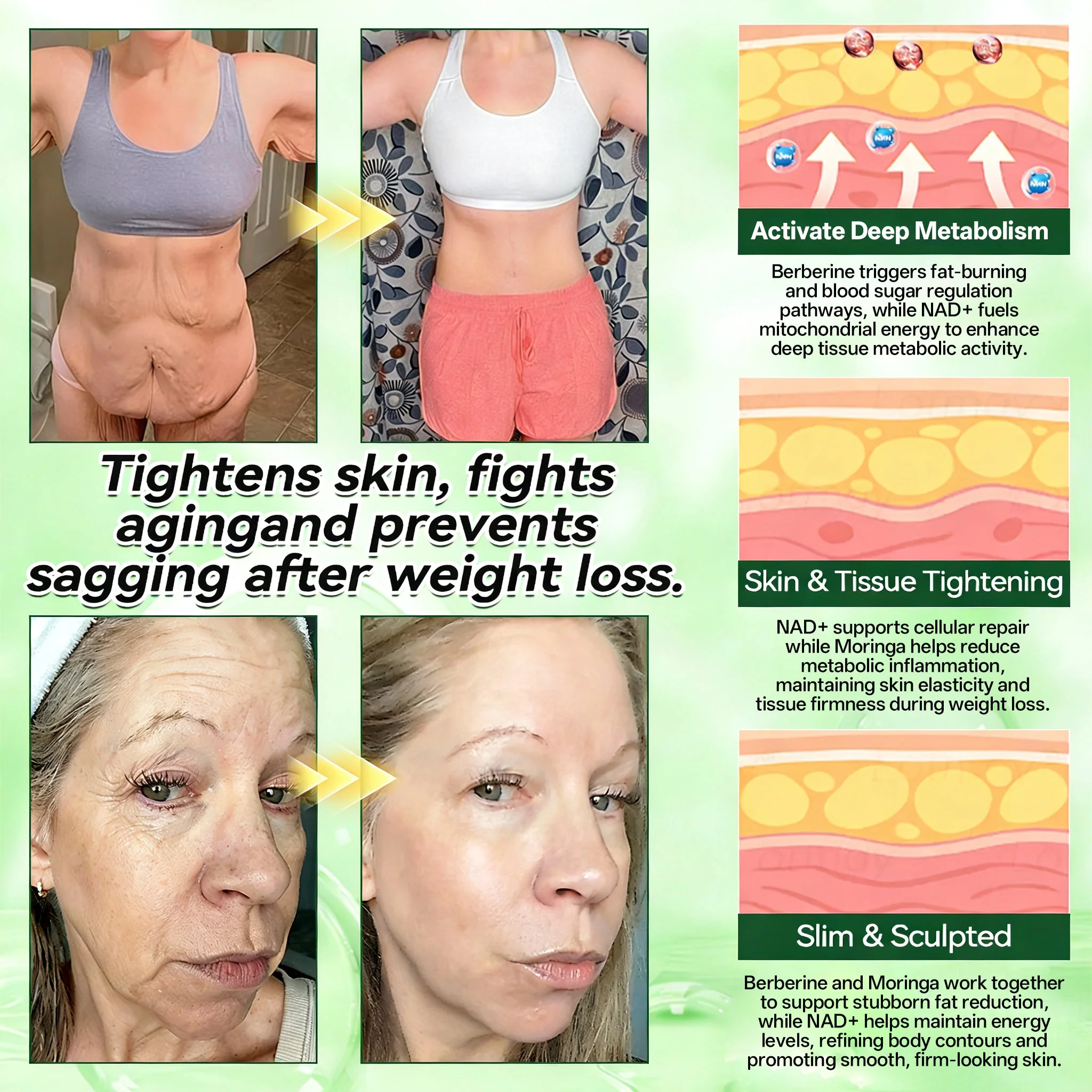 Berberine · Horse Chestnut × NAD+ 10-in-1 Advanced Nano Microneedle Patch - Image 3