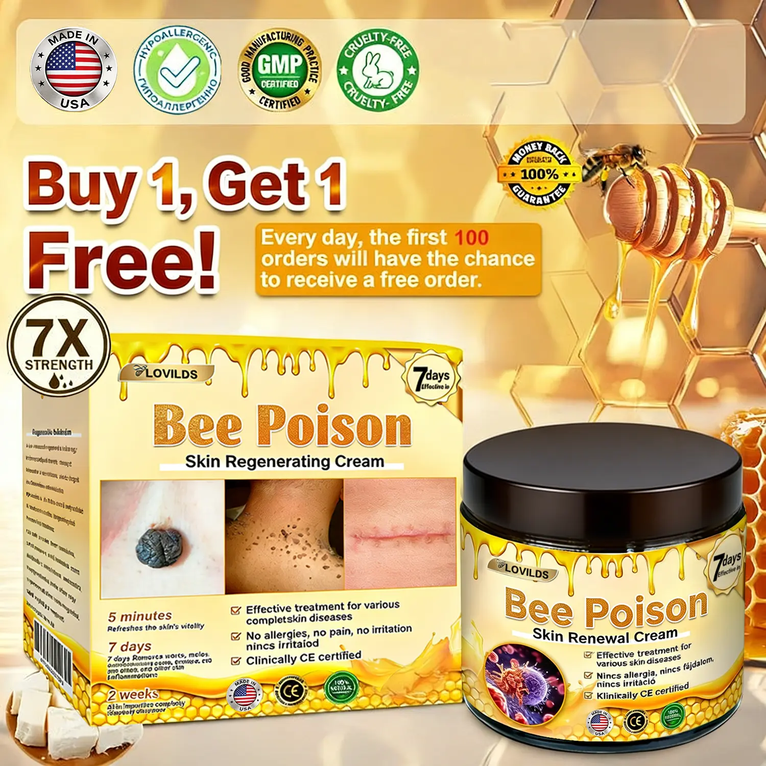 Bee Poison Skin Renewal Cream - Image 2