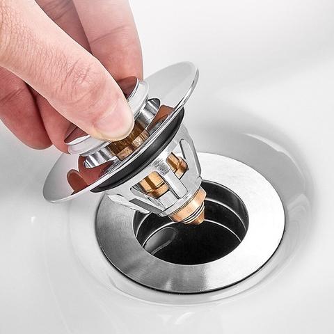Stainless Steel Rebound Core Push Drain Filter Prevents - Image 7