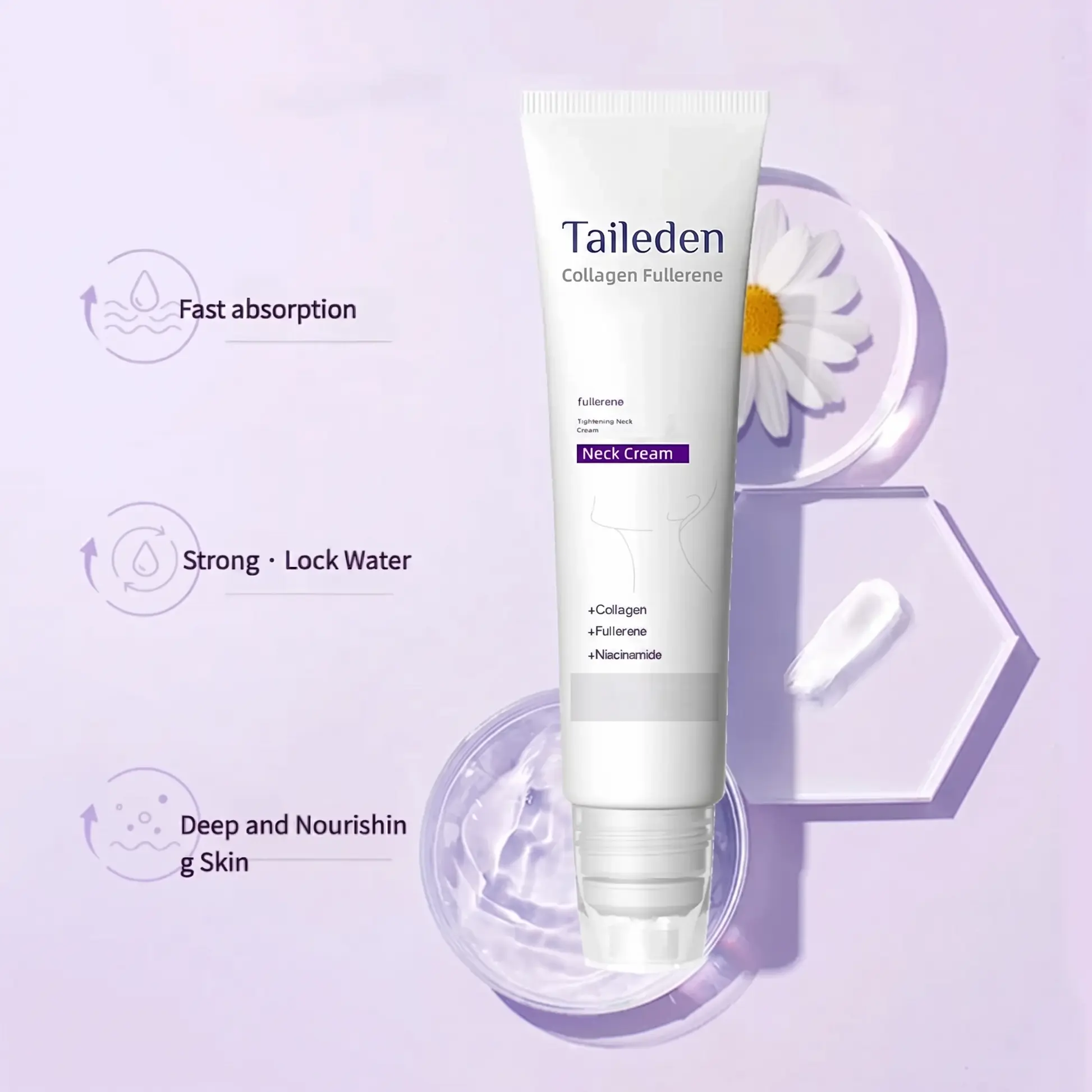 Taileden Next-Gen 5-Roller Anti-Aging Lift Cream – Elevate Your Neck Care Routine - Image 3