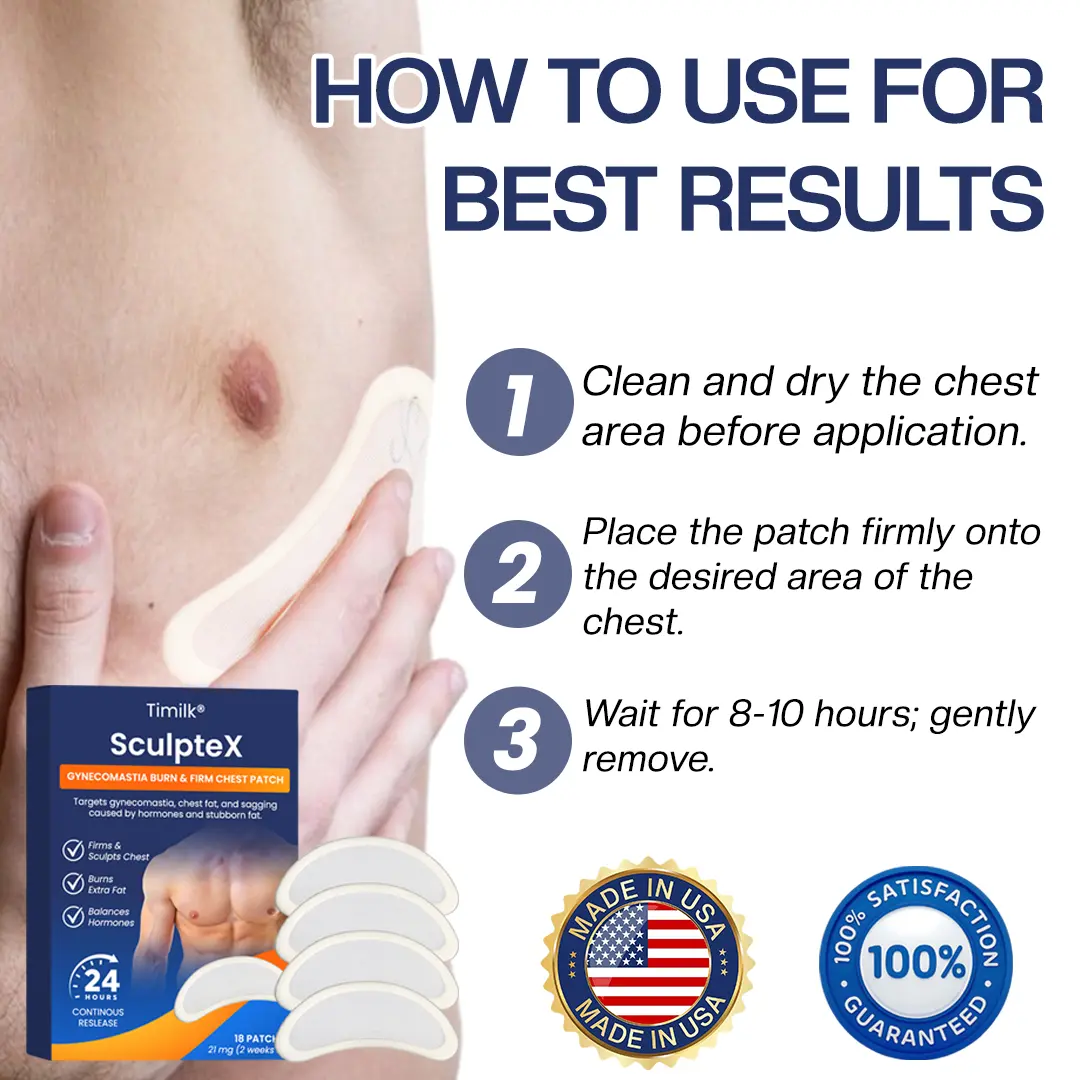 SculptXX Gynecomastia Burn & Firm Chest Patch - Image 9