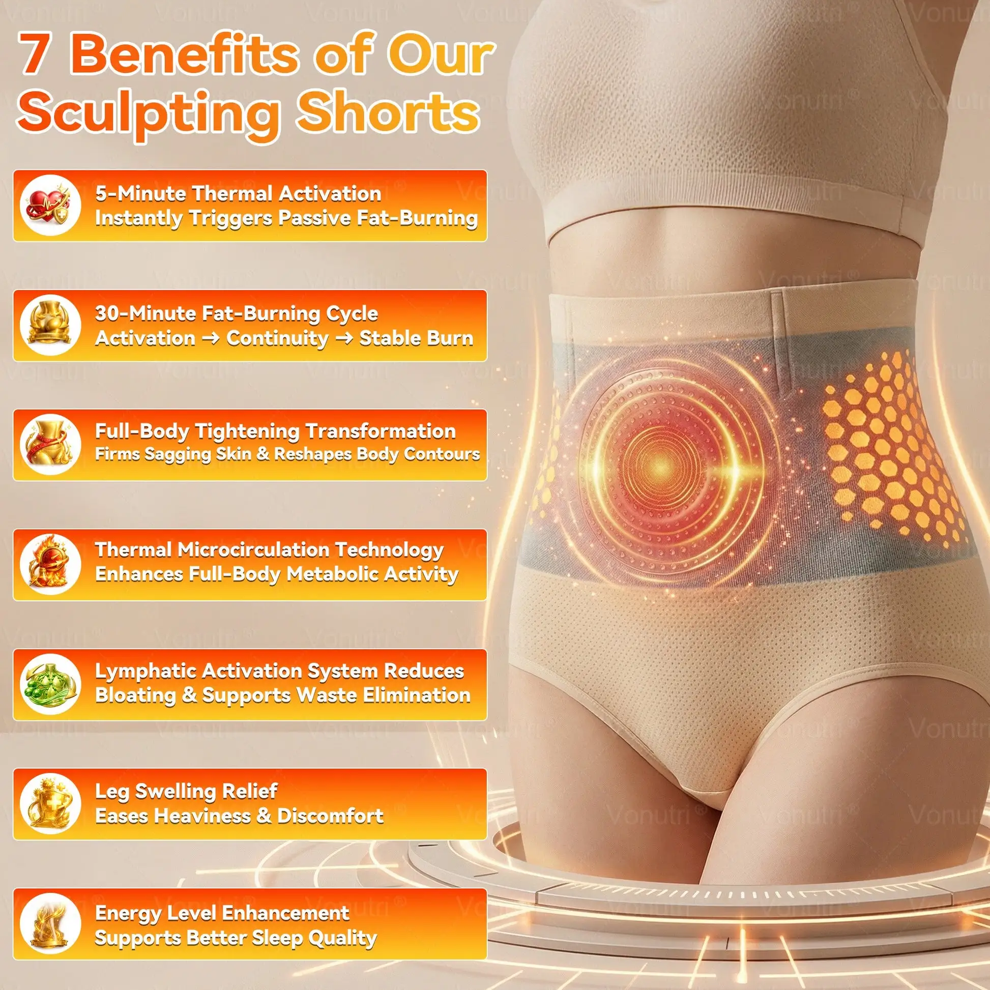 Thermogenic Fat-Burning Sculpting Shorts - Image 2
