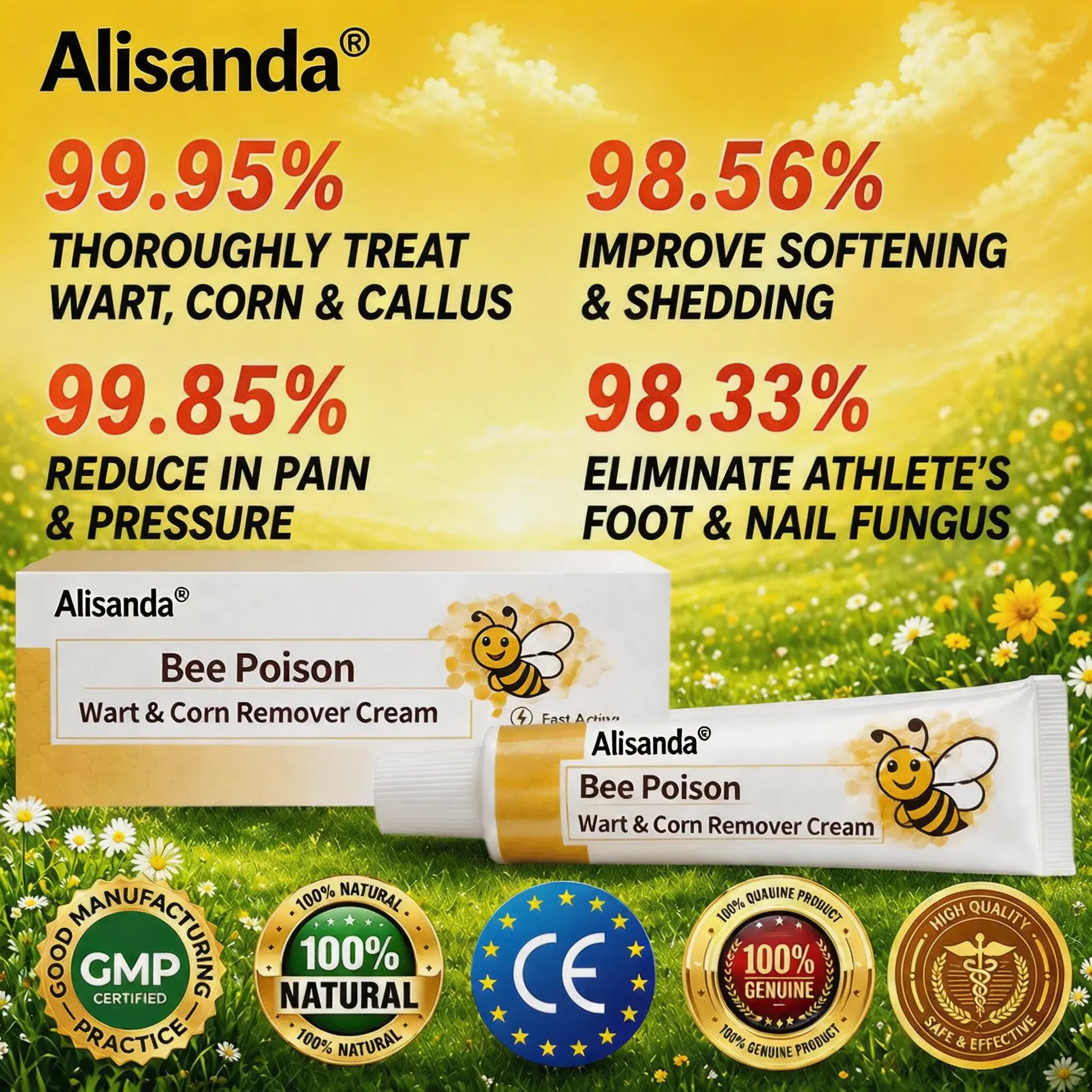 Bee Poison Wart & Corn Remover Cream