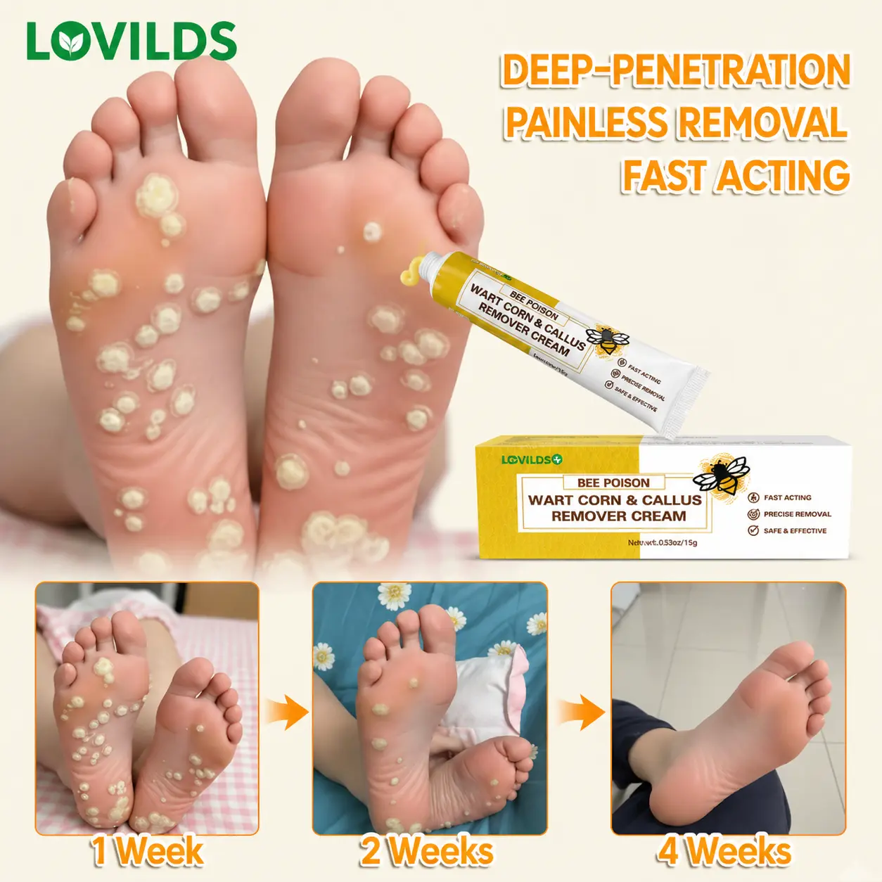 BEE POISON Corn & Callus Remover Cream - LOVILDS - Image 5