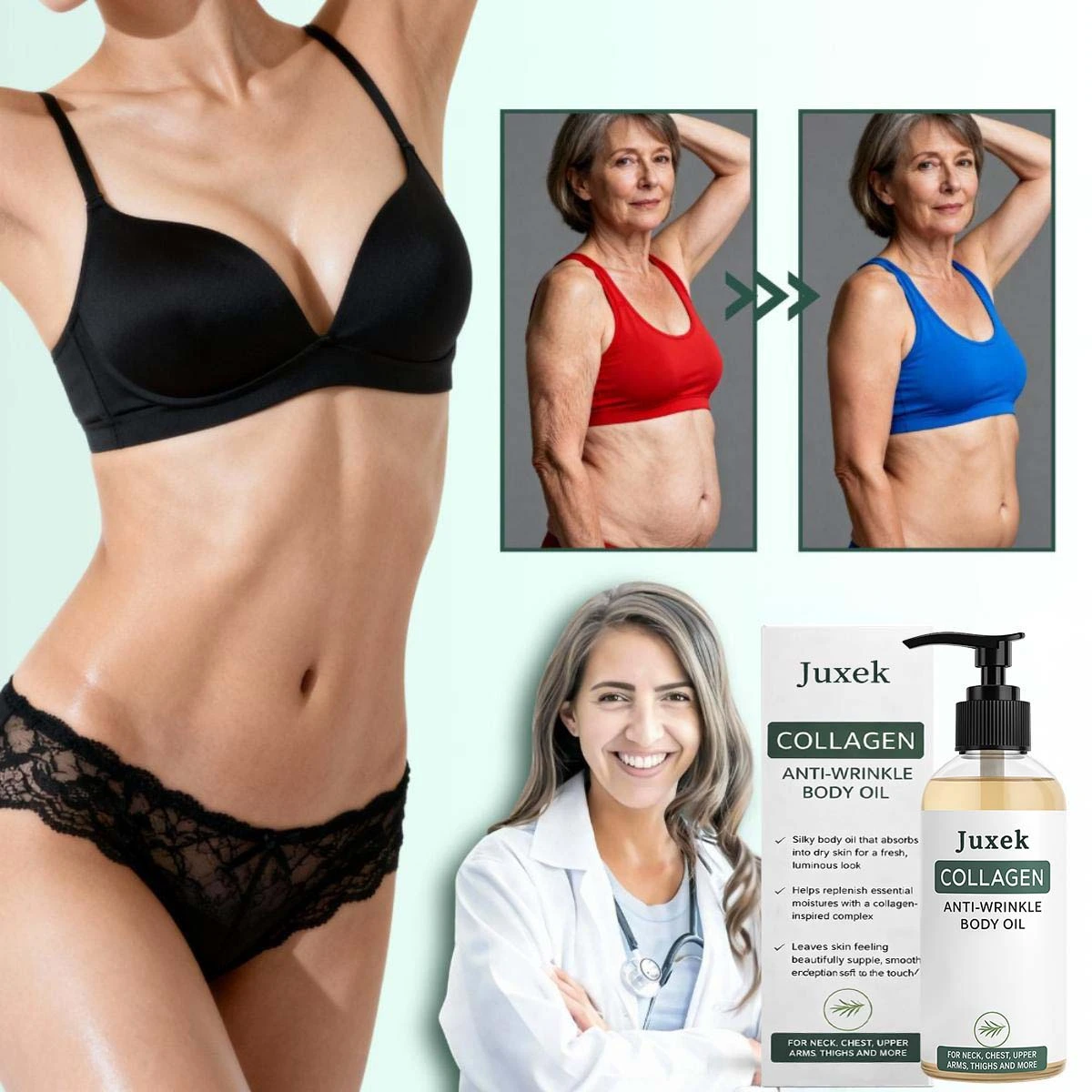JUXEK Collagen Oil - Tightens and lifts sagging skin by 98% within 24 hours - Image 5