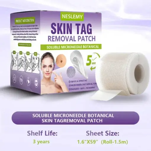 Soluble Microneedle Botanical Skin Tag Removal Patch - Image 15