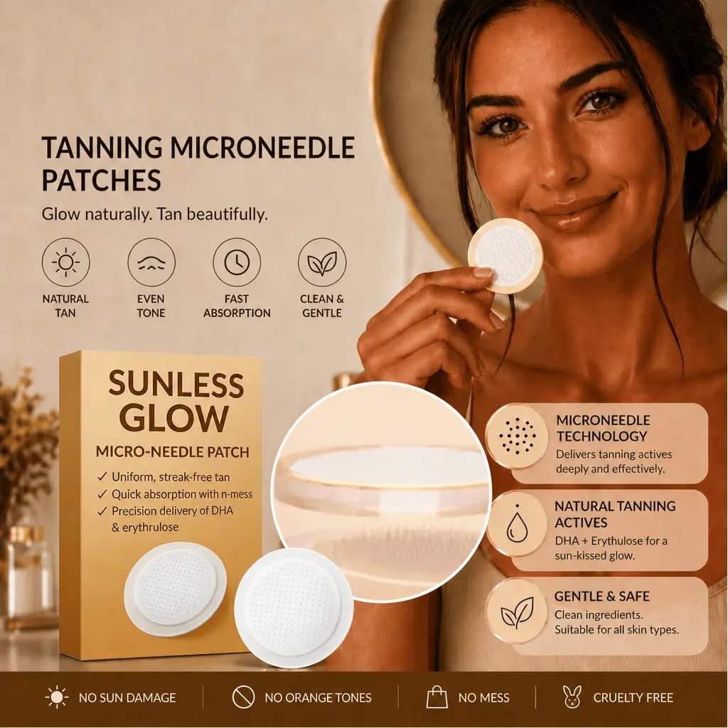 Sunless Glow Micro-Needle Tanning Patch - Image 9