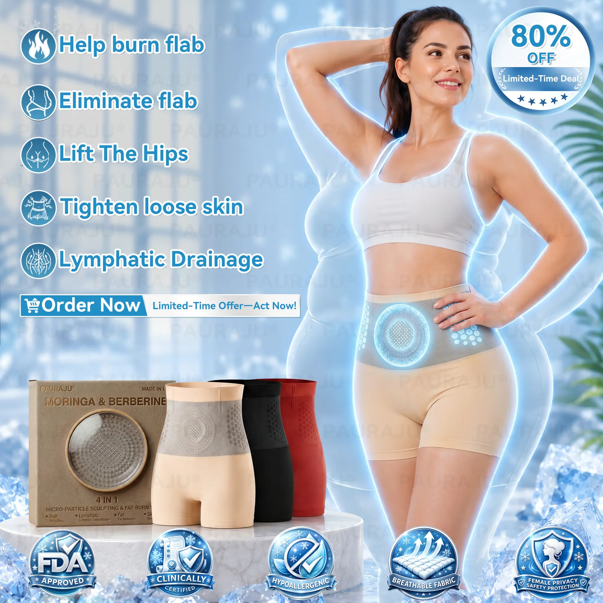Micro-Particle Sculpting & Cryo-Lipolysis Shorts