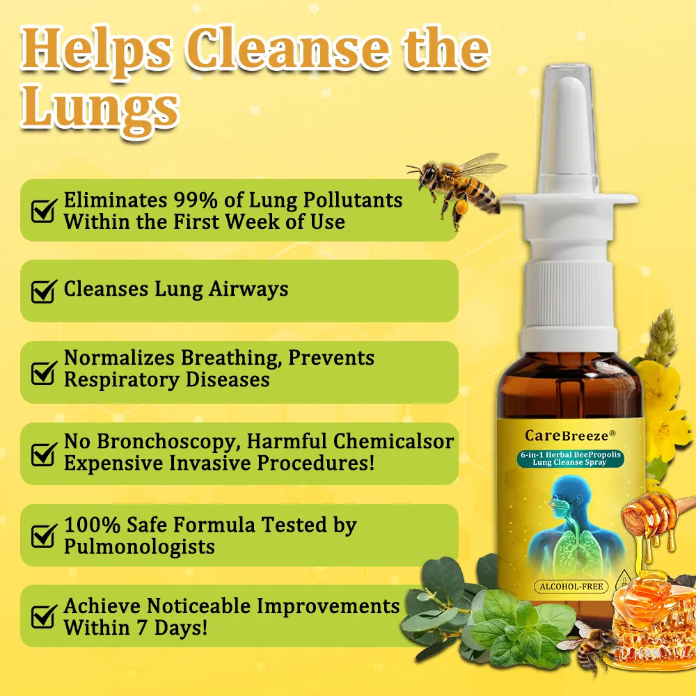 6-in-1 Herbal BeePropolis Lung Cleanse Spray - Image 2