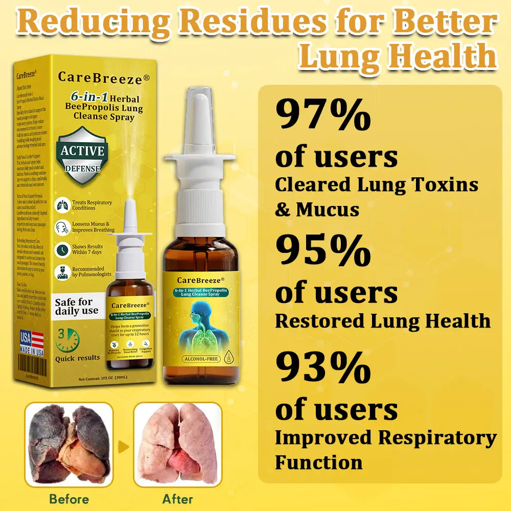 6-in-1 Herbal BeePropolis Lung Cleanse Spray - Image 6