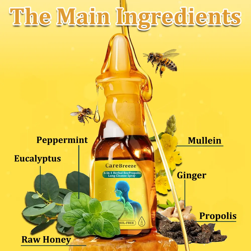 6-in-1 Herbal BeePropolis Lung Cleanse Spray - Image 7