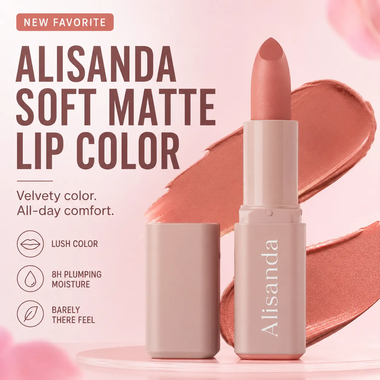 Alisanda Serum Lipstick – Satin & Matte Lip Color