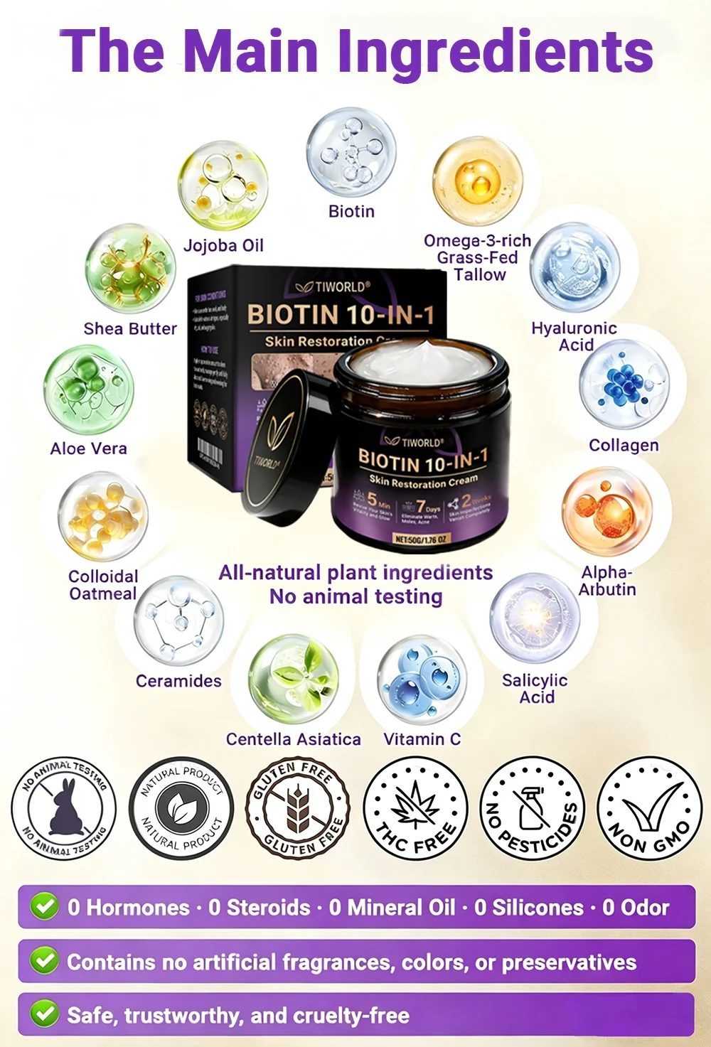 Biotin 10-in-1 Skin Restoration Cream
