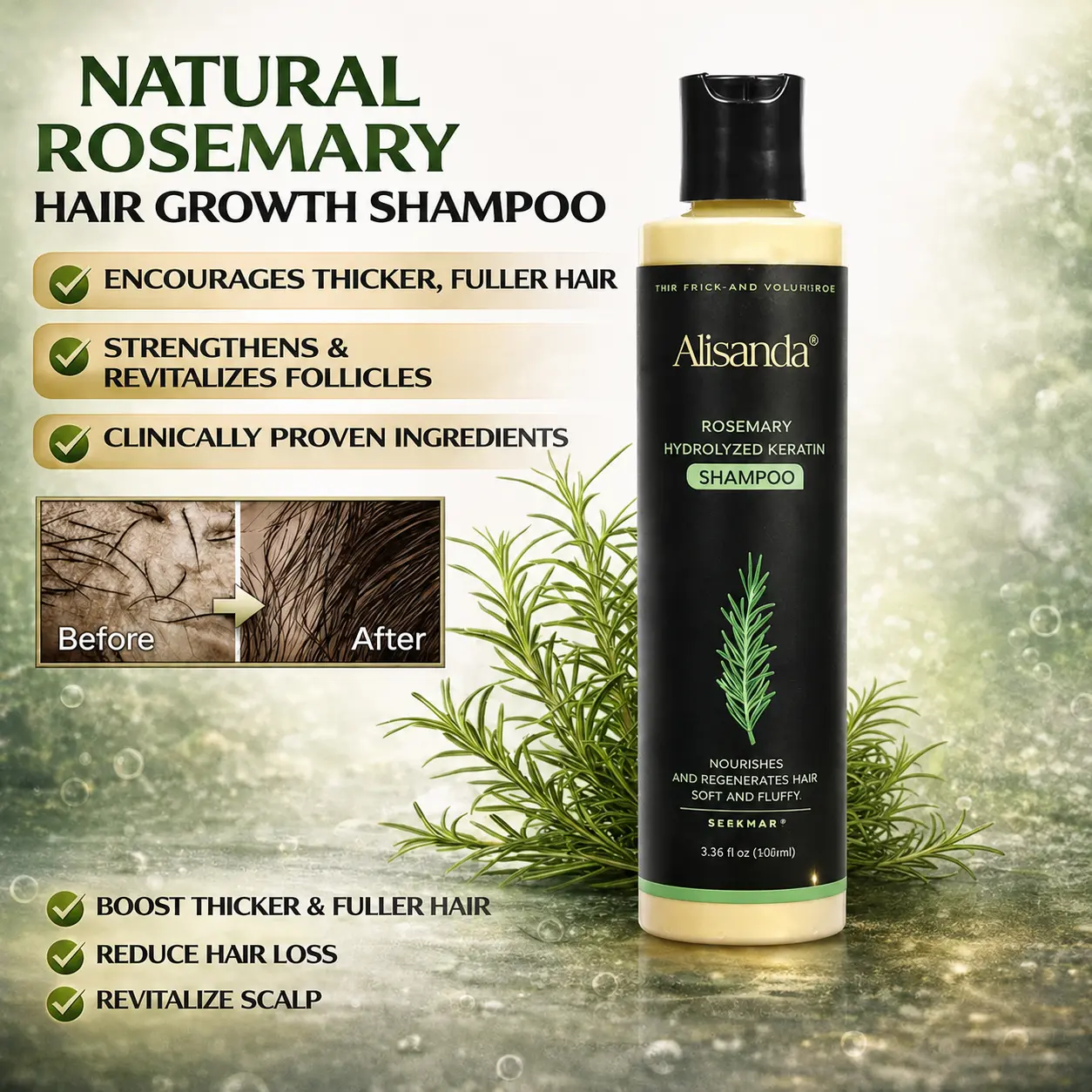 Organic Rosemary Hair Growth Shampoo