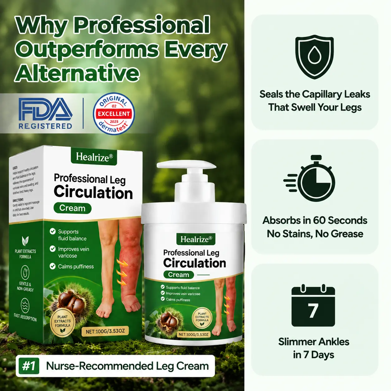 Professional Leg Circulation Cream