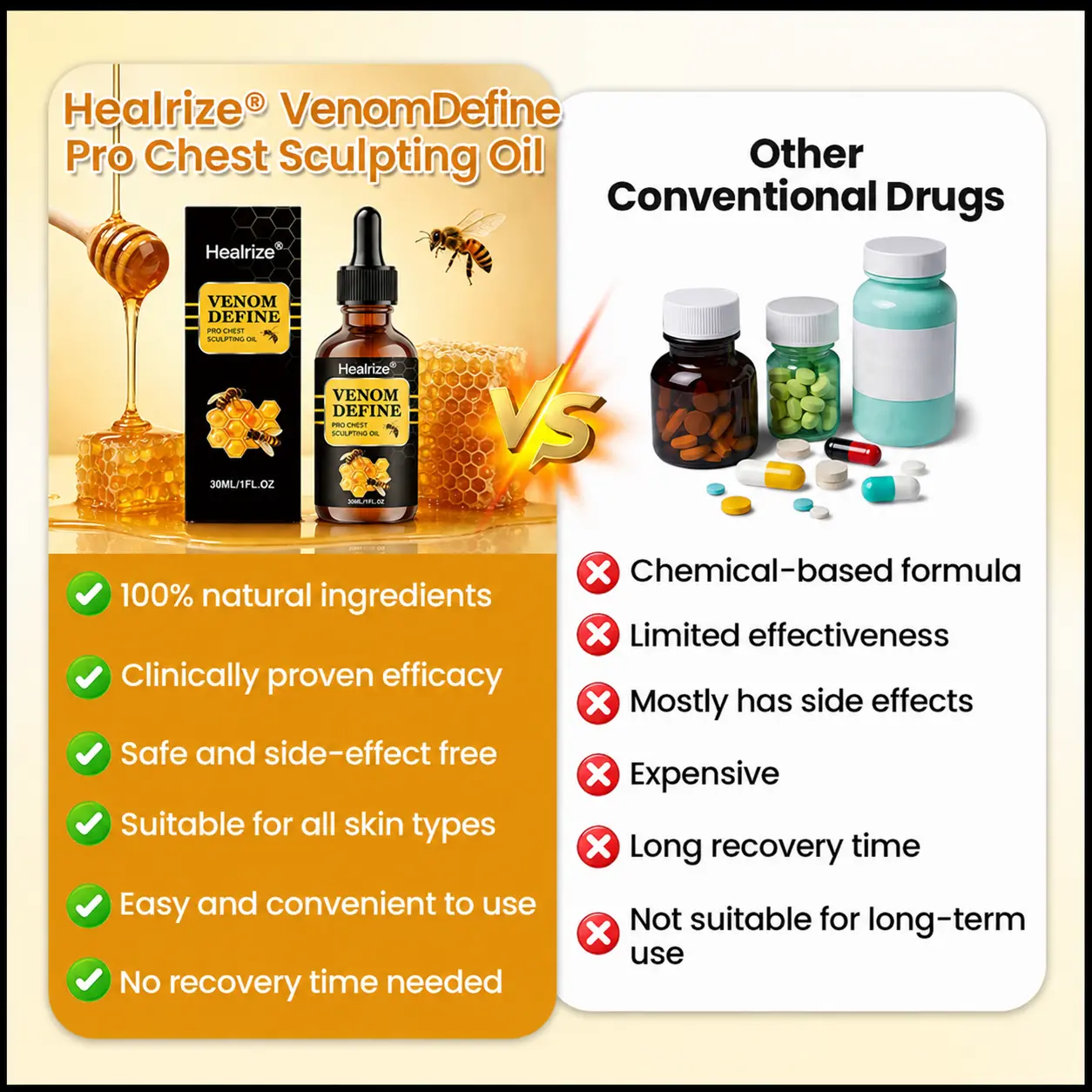 VenomDefine Pro: Gynecomastia-Targeted Chest Armor Oil - Image 2
