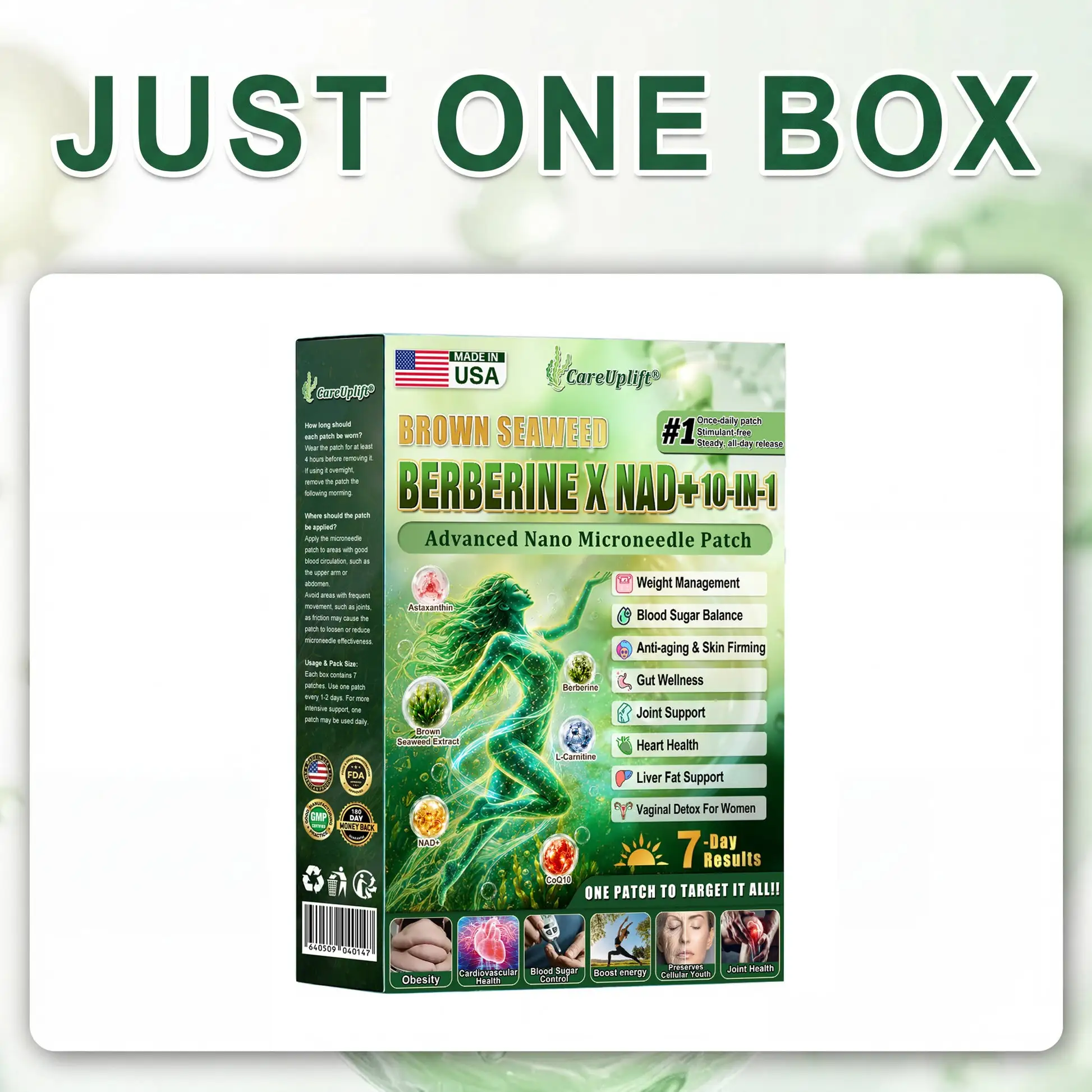 Brown Seaweed × Berberine × NAD+ 10-in-1 Nano Microneedle Nutrition Patch - Image 12