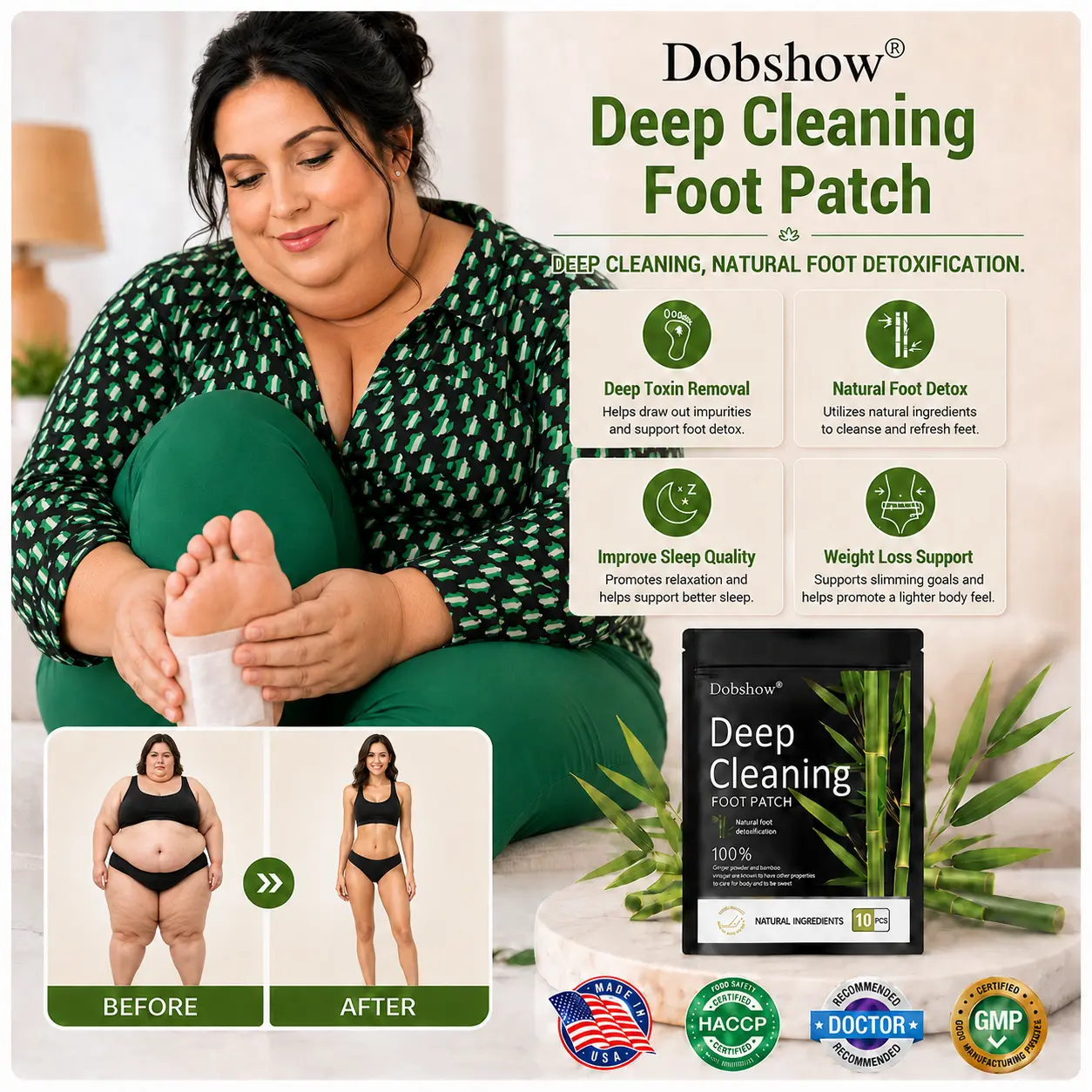 New High-Efficiency Foot Fat-Burning Weight Loss Detox Pads