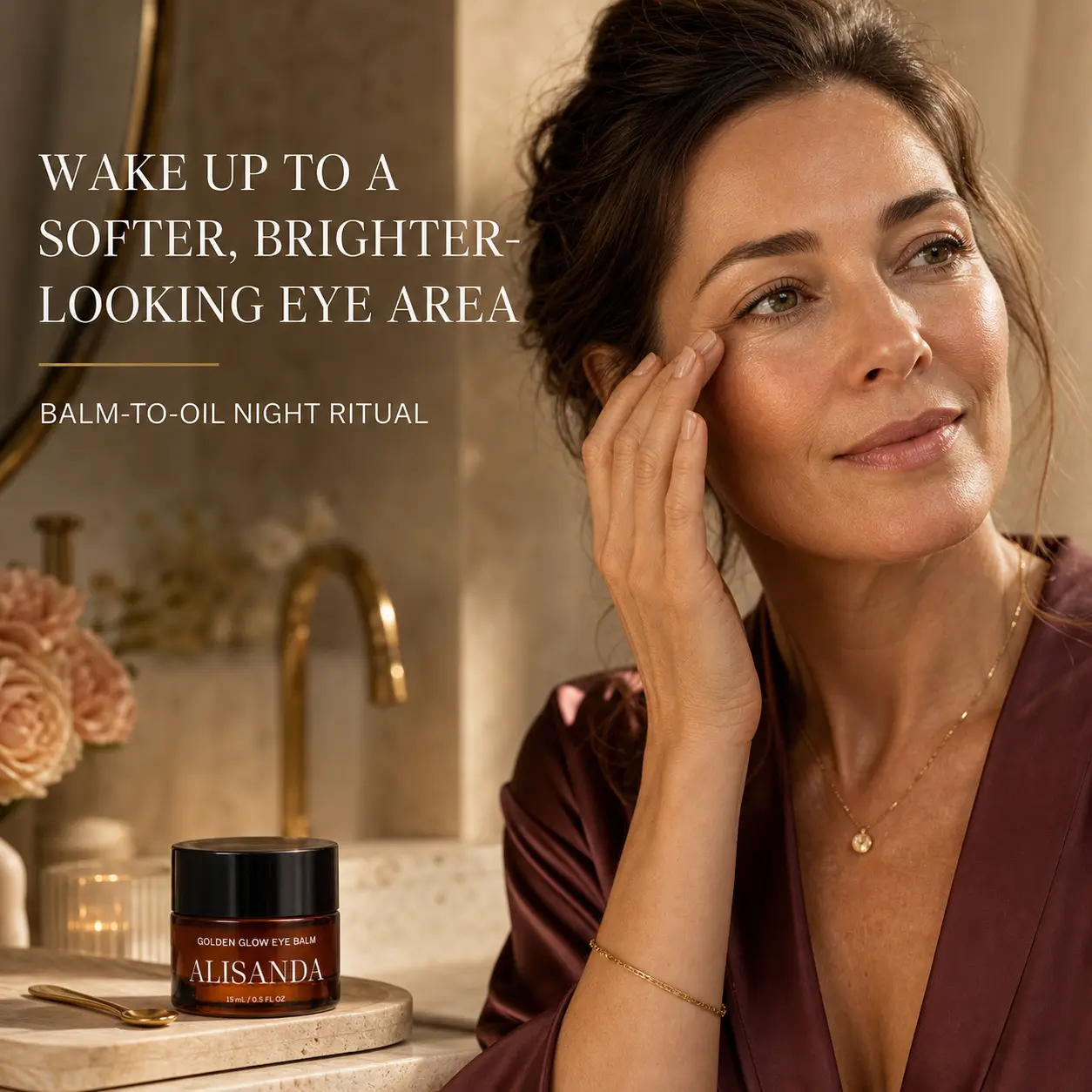 ALISANDA Golden Glow Eye Balm — Ghee + Gotu Kola - Image 2