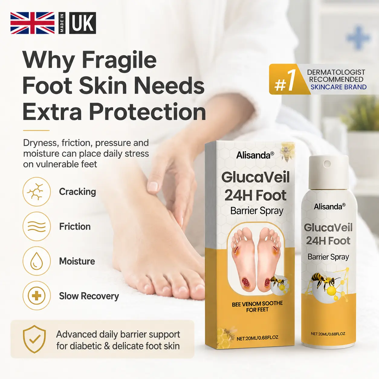 GlucaVeil 24H Foot Barrier Spray - Image 2