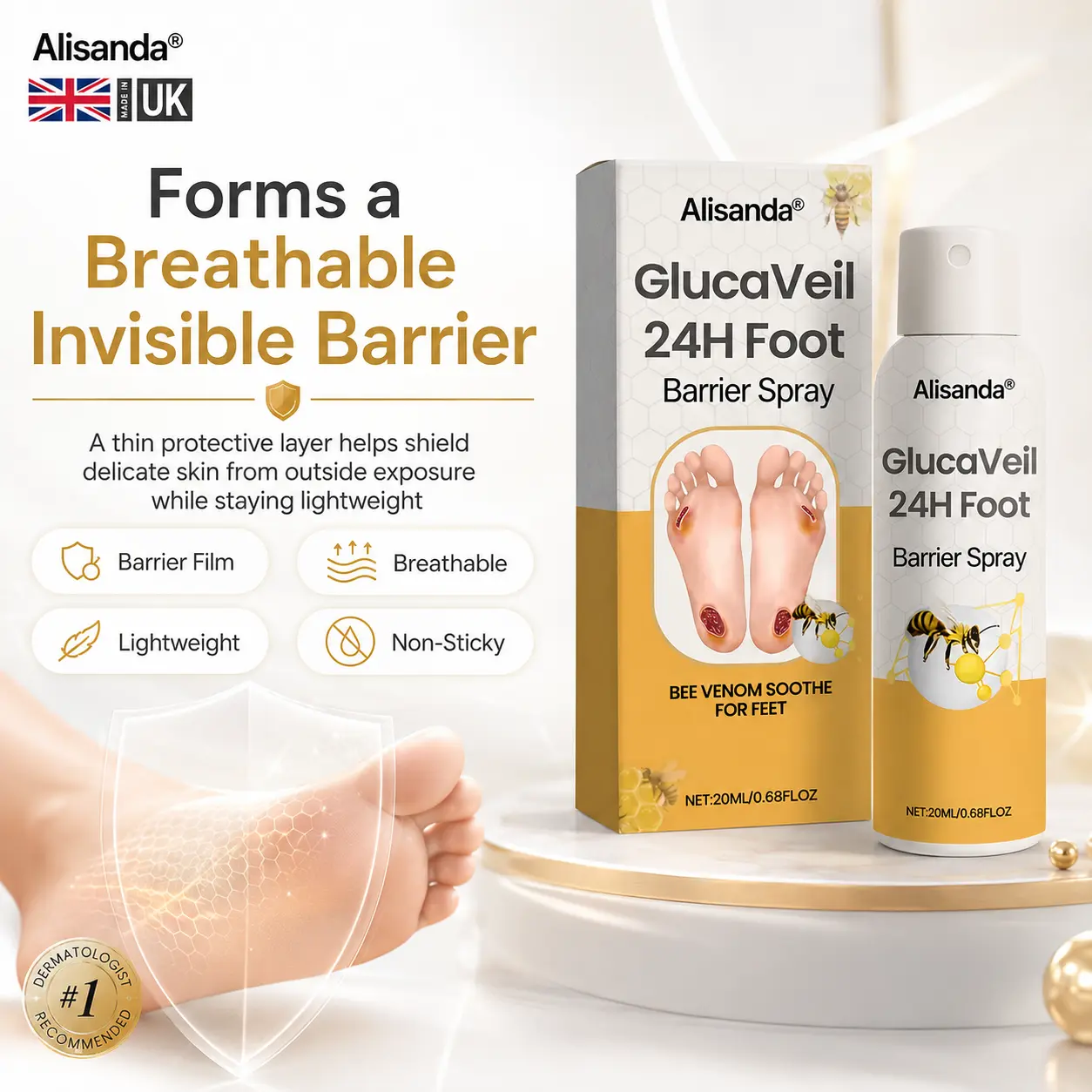 GlucaVeil 24H Foot Barrier Spray - Image 7