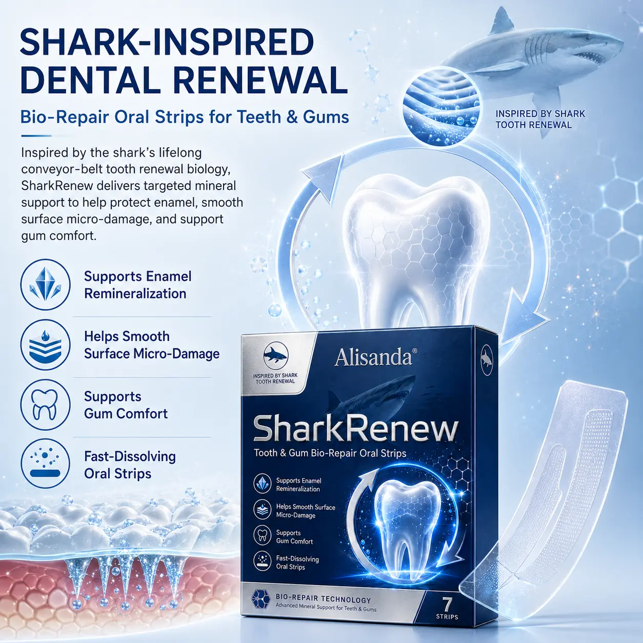 SharkRenew Bio-Mineral Tooth Repair Gel