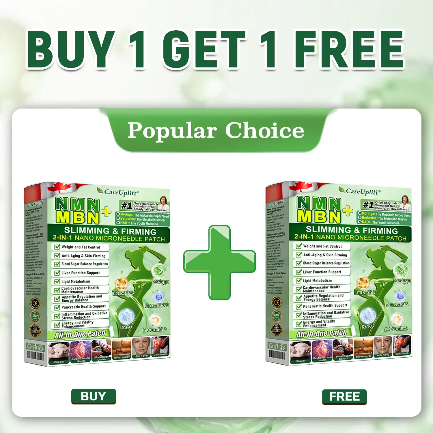 Moringa · Berberine × NAD+ 10-in-1 Advanced Nano Microneedle Patch - Image 13