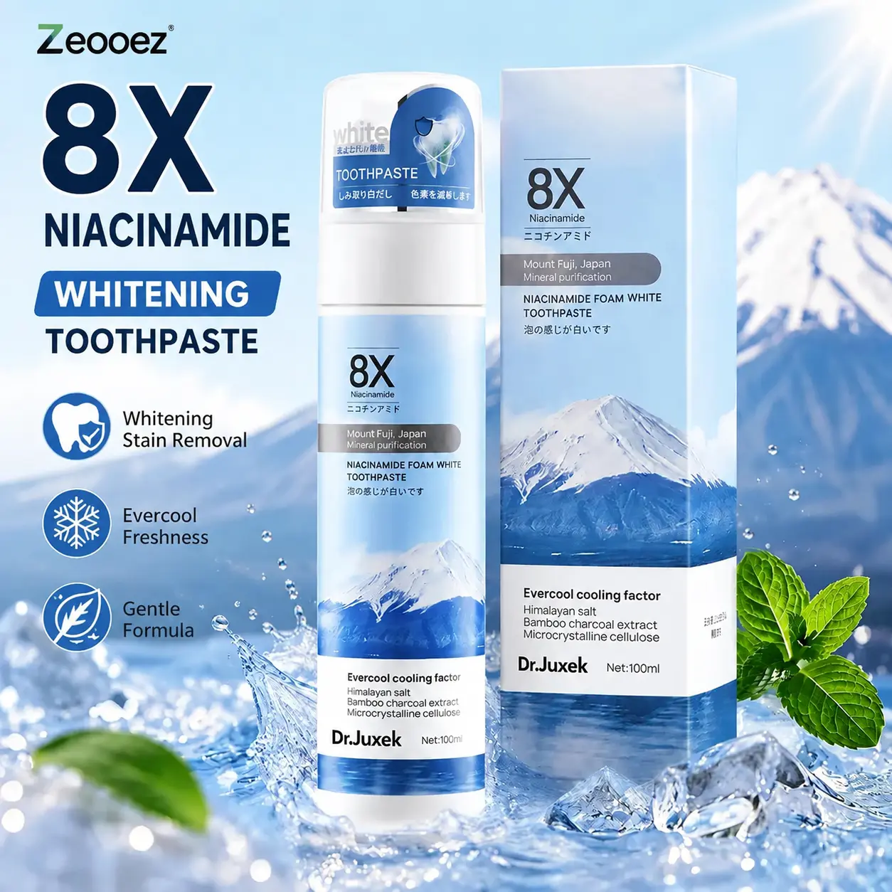 Dr.Juxek Niacinamide Foaming Whitening Toothpaste