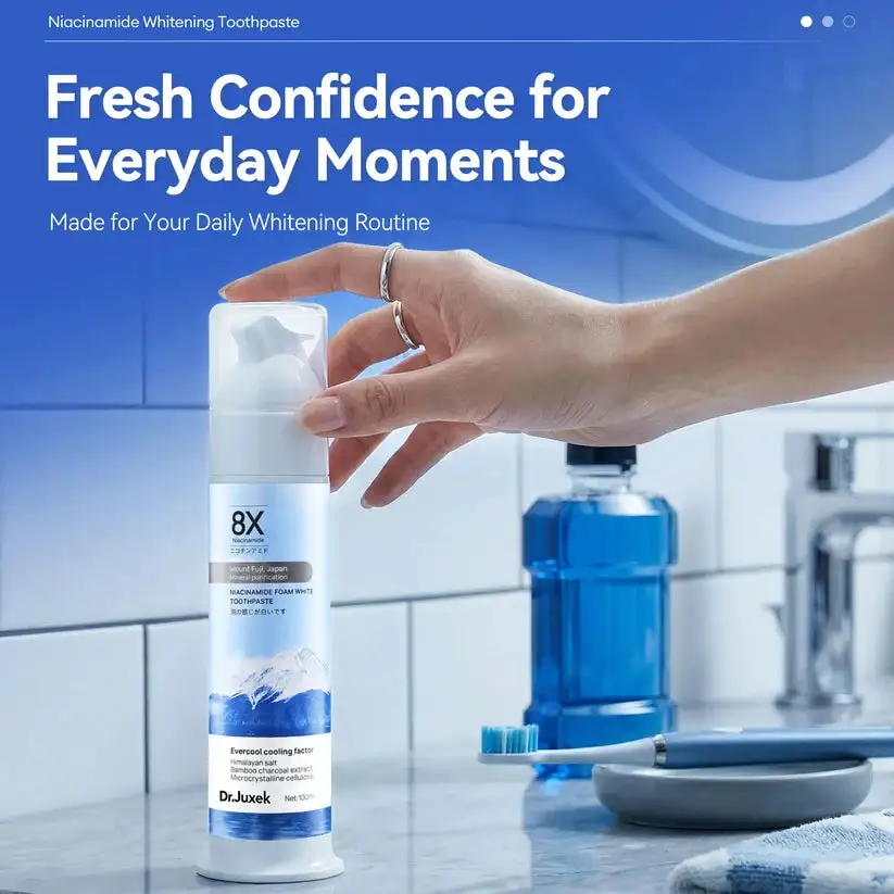 Dr.Juxek Niacinamide Foaming Whitening Toothpaste - Image 2