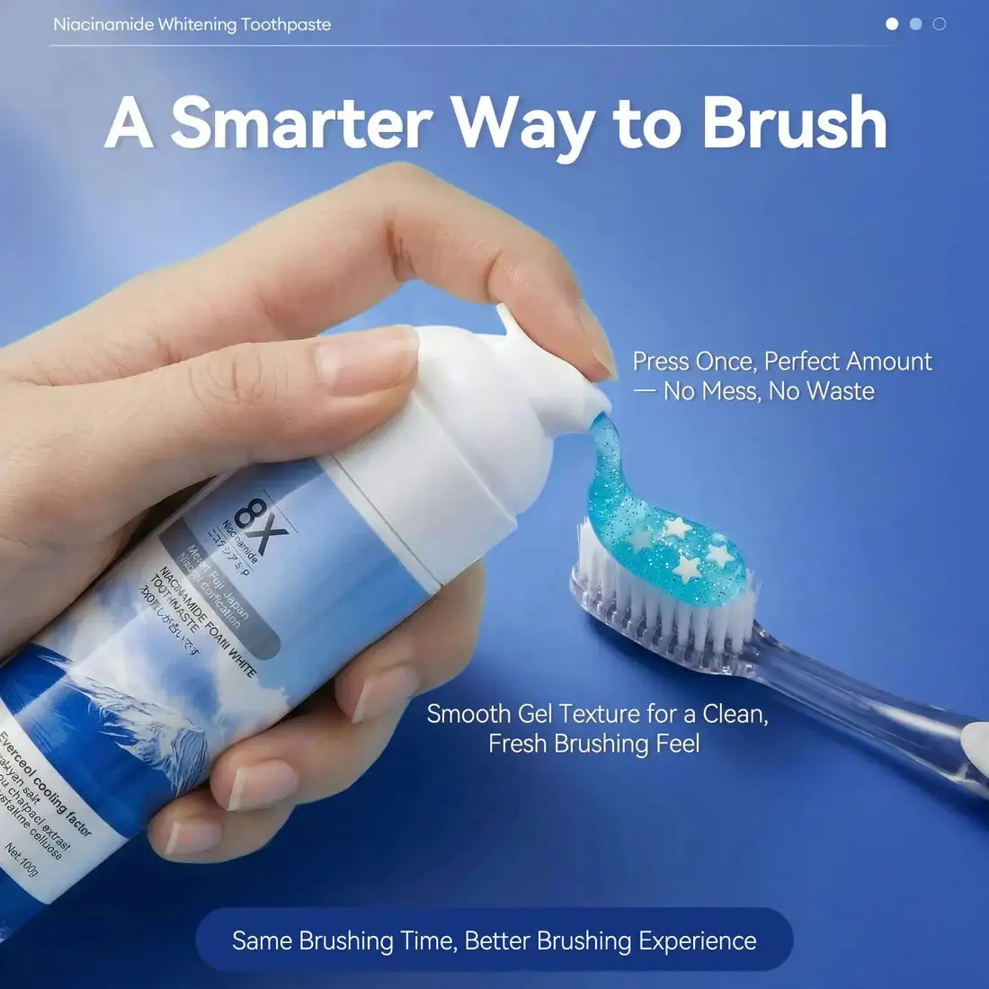 Dr.Juxek Niacinamide Foaming Whitening Toothpaste - Image 4