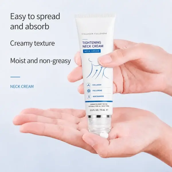 Instant Neck Firming Cream with 5-Ball Roller & Retinol - Image 4