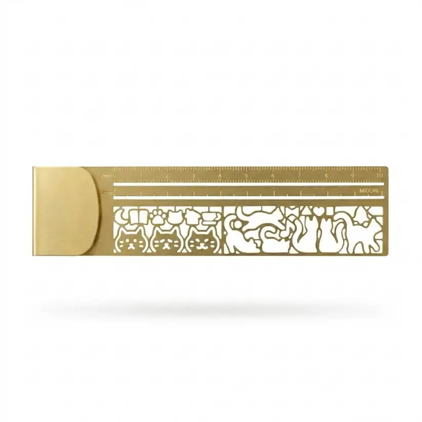 Cat Lover’s 3-in-1 Metal Bookmark Ruler - Image 6