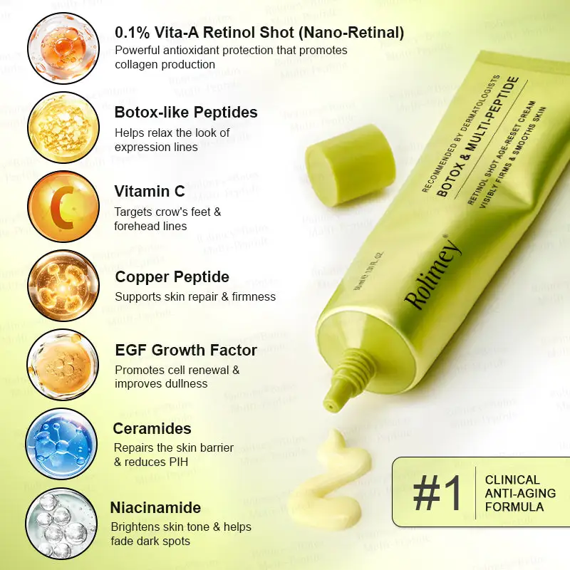 Botox & Multi-Peptide Retinol Shot Wrinkle-Lift Tightening Cream - Image 14
