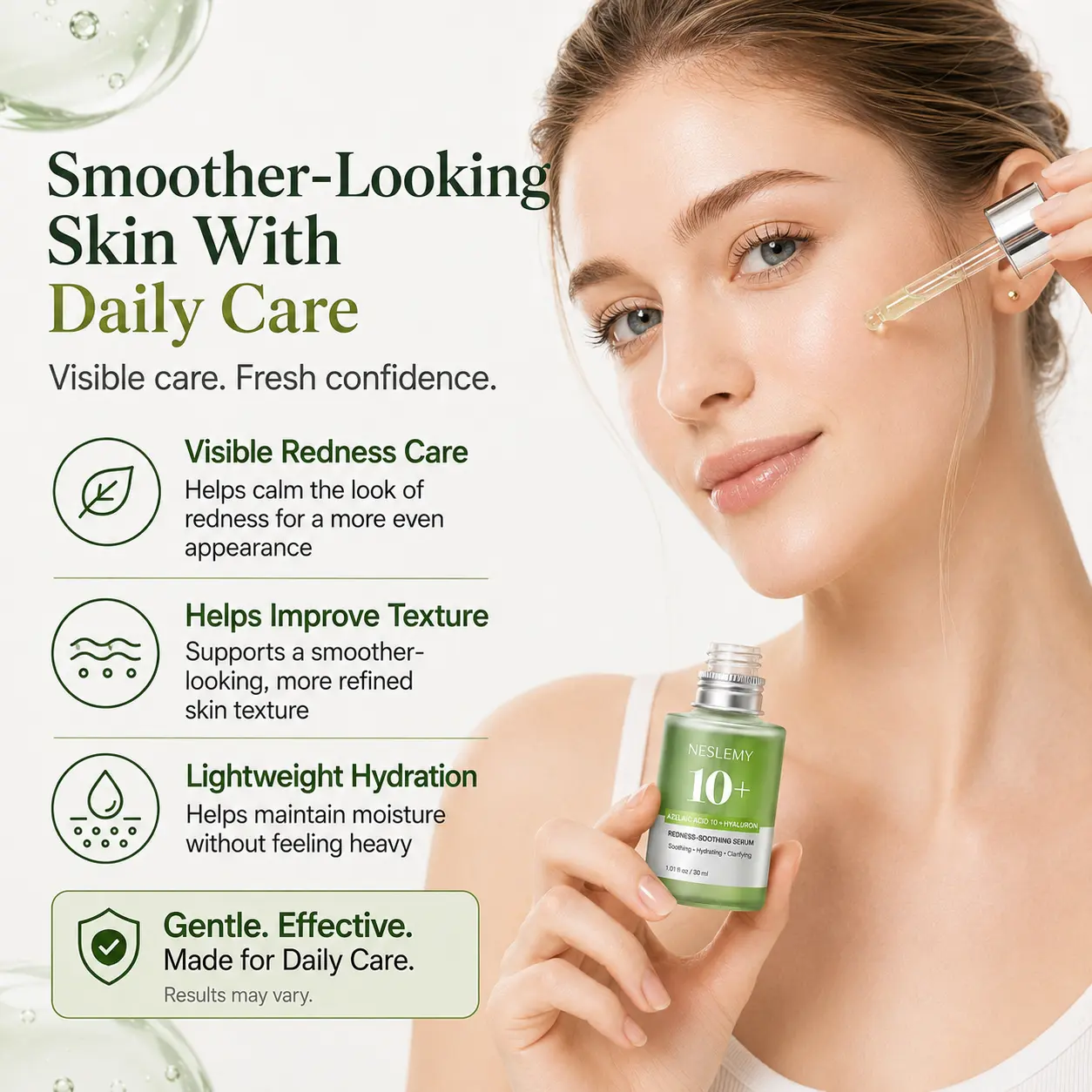 NESLEMY 10% Azelaic Acid + Hyaluron Soothing Serum - Image 3