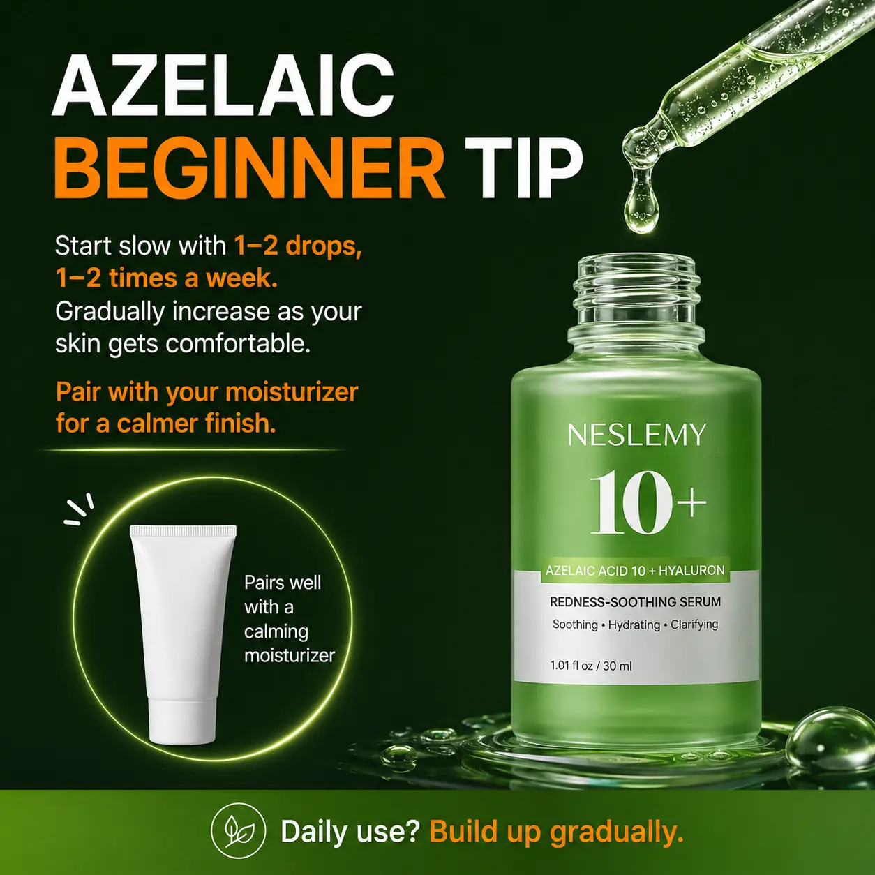 NESLEMY 10% Azelaic Acid + Hyaluron Soothing Serum - Image 5