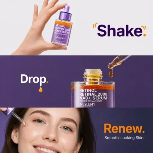 NESLEMY Retinol + Retinal NAD+ Firming Serum - Image 5