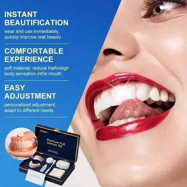 ROSOPL Advanced Full Denture Set | Custom Fit Dentures - Image 2