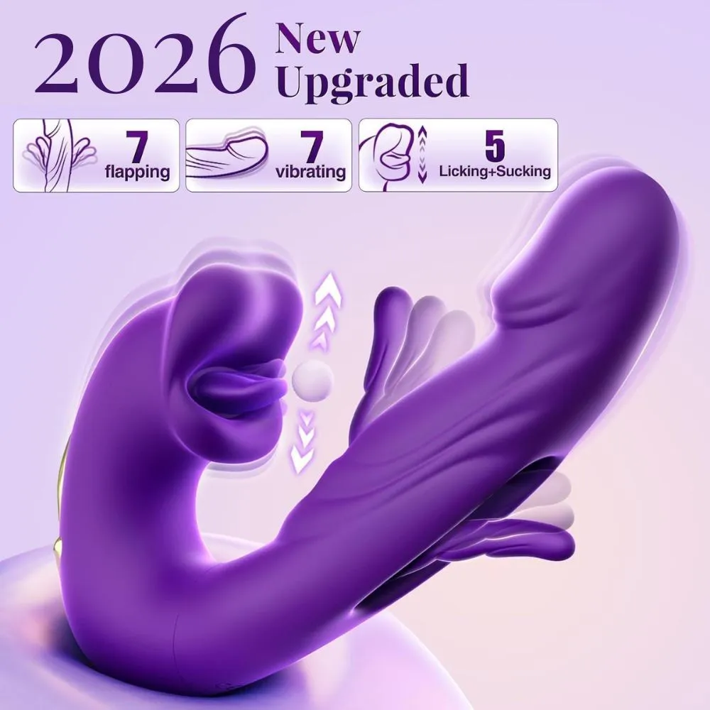 4-in-1 Flapping & Licking Vibrator