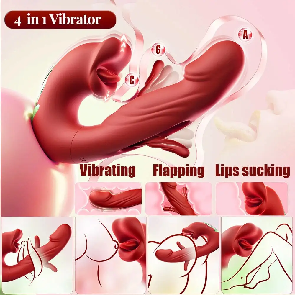 4-in-1 Flapping & Licking Vibrator - Image 4