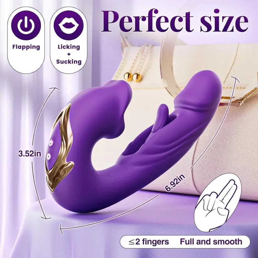 4-in-1 Flapping & Licking Vibrator - Image 7
