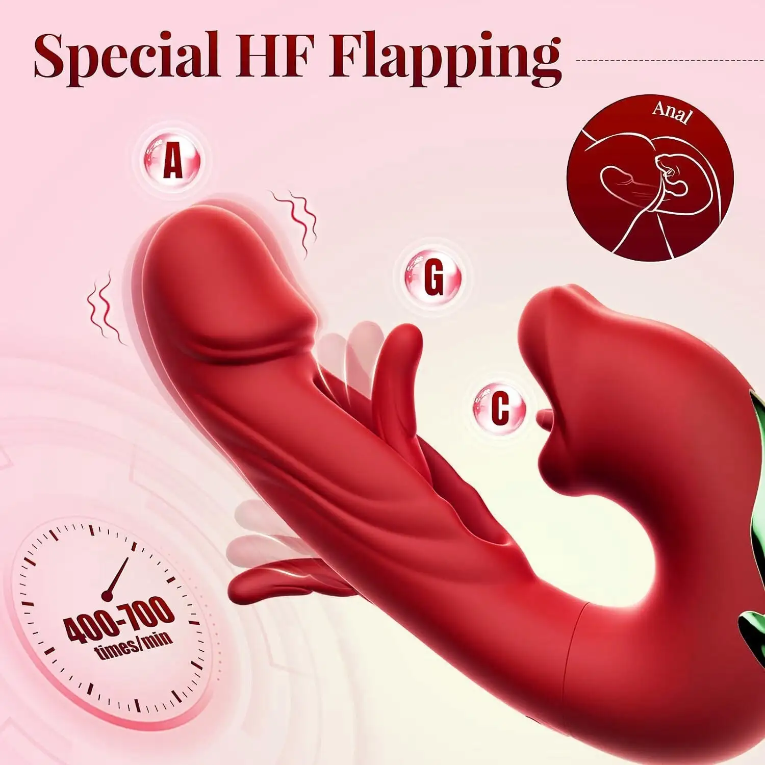 4-in-1 Flapping & Licking Vibrator - Image 8